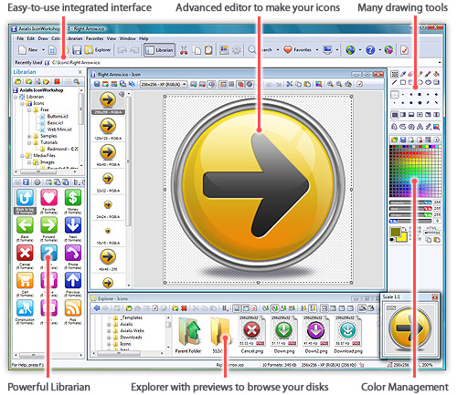 Software screen shot: Axialis IconWorkshop